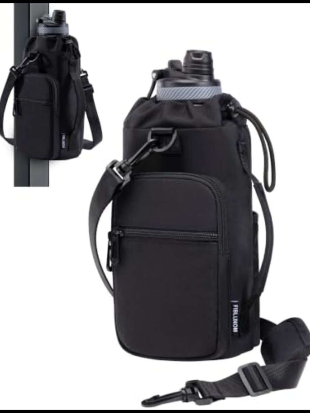 Magnetic Gym Bag Water Bottle Carrier Insulated Crossbody Purse